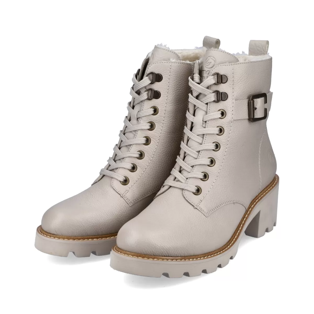 Damen Remonte Damen Biker Boots hell