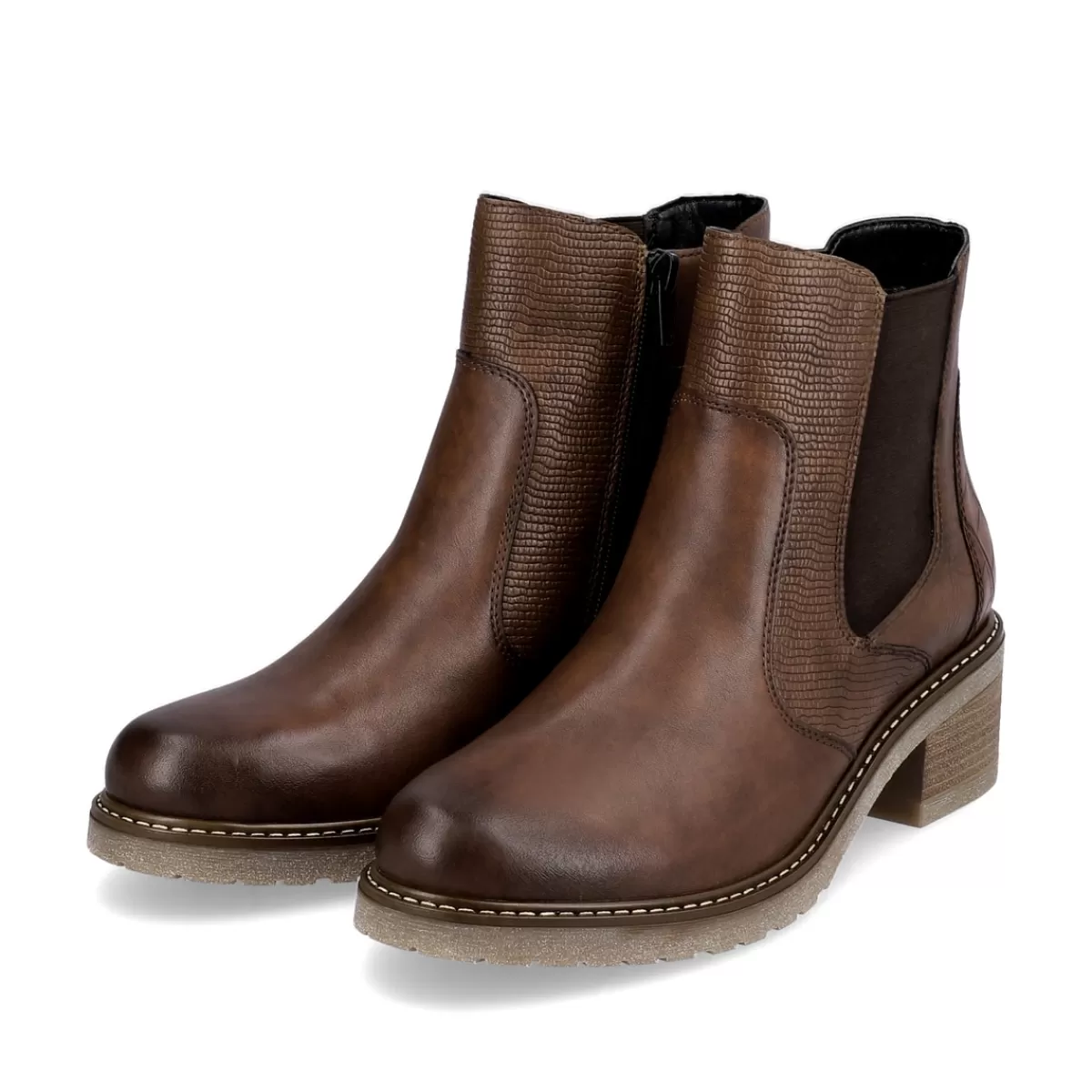 Damen Remonte Damen Chelsea Boots kastanien