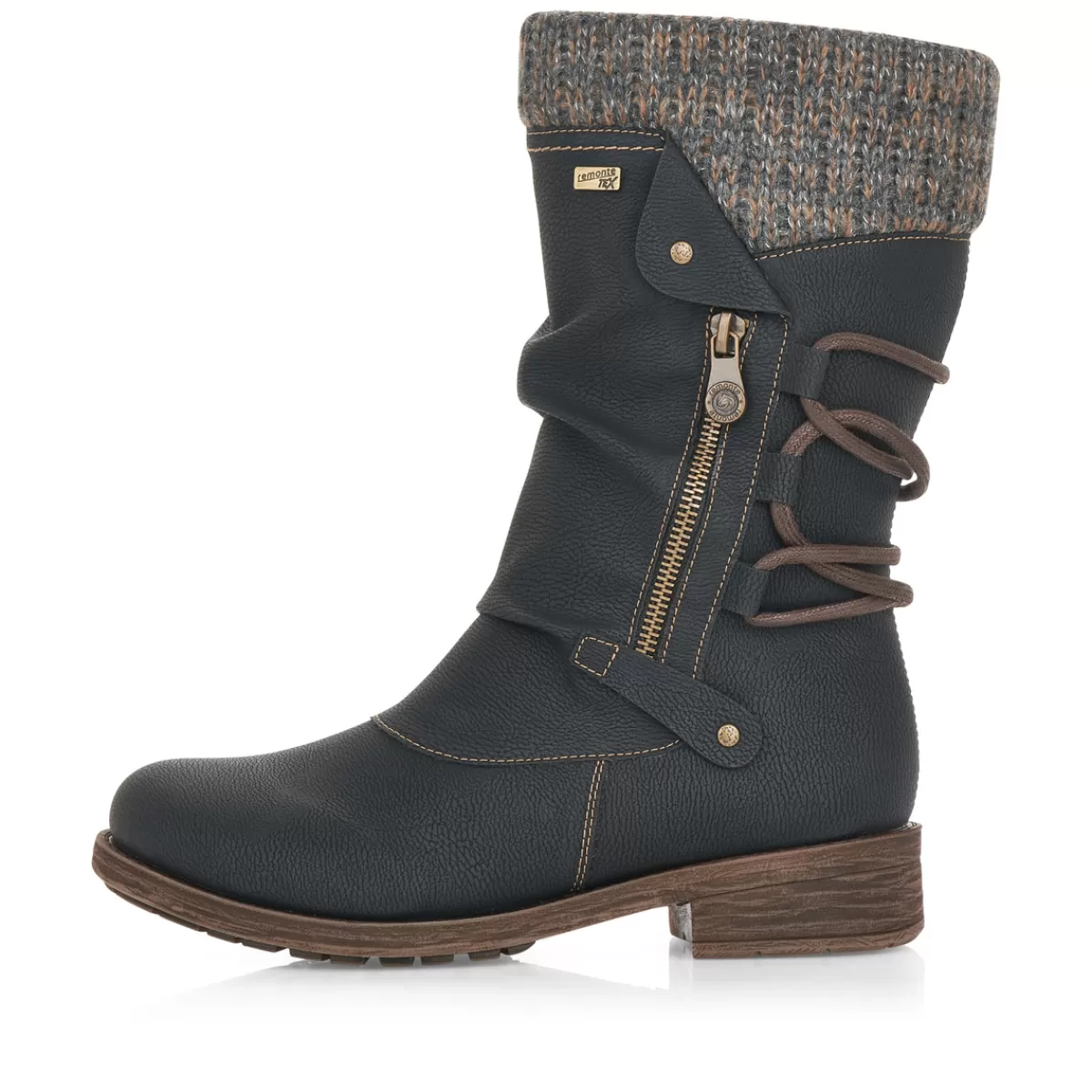 Damen Remonte Damen Hochschaftstiefel tief-grau