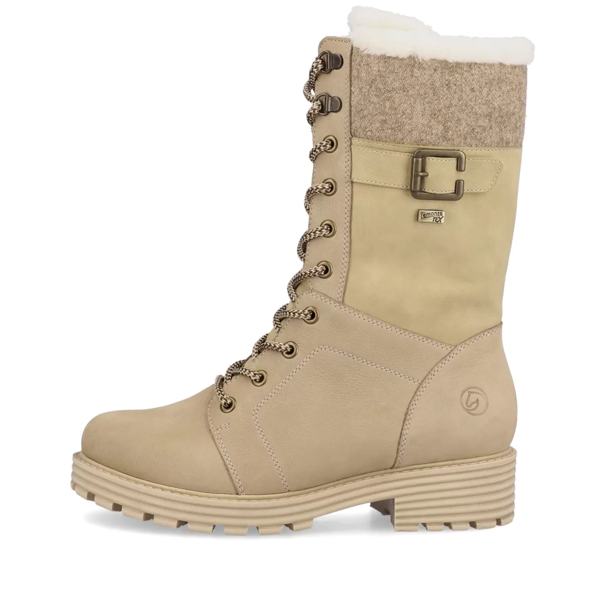 Damen Remonte Damen Hochschaftstiefel vanille