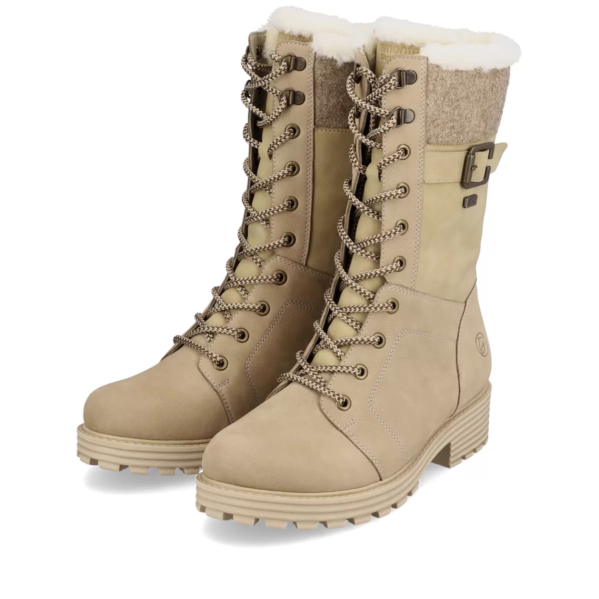 Damen Remonte Damen Hochschaftstiefel vanille