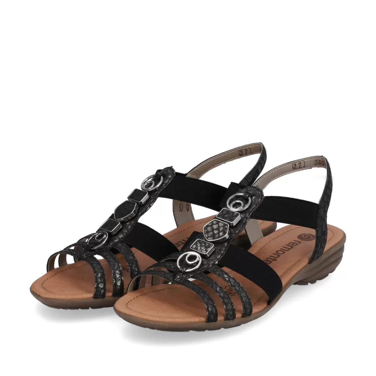 Damen Remonte Damen Riemchensandalen asphalt