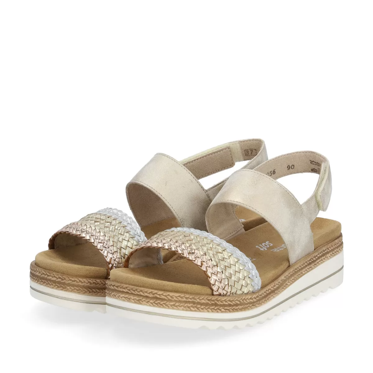 Damen Remonte Damen Riemchensandalen beige-