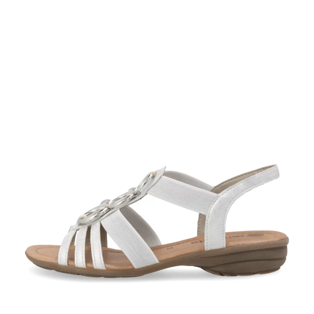 Damen Remonte Damen Riemchensandalen blütenweiß-silber