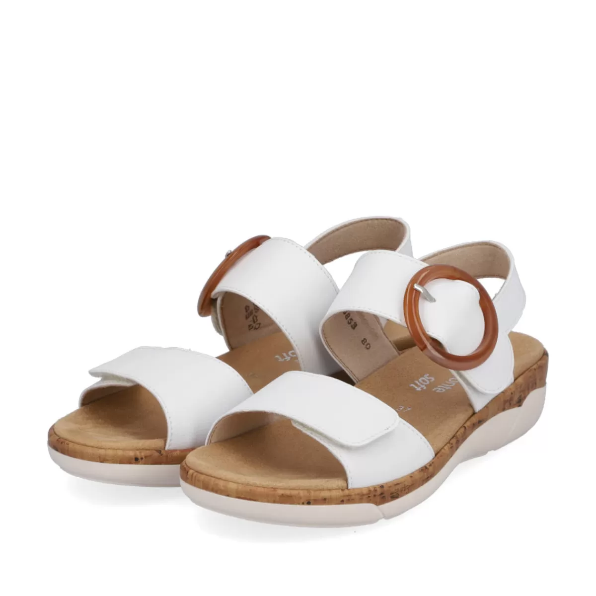 Damen Remonte Damen Riemchensandalen edelweiß