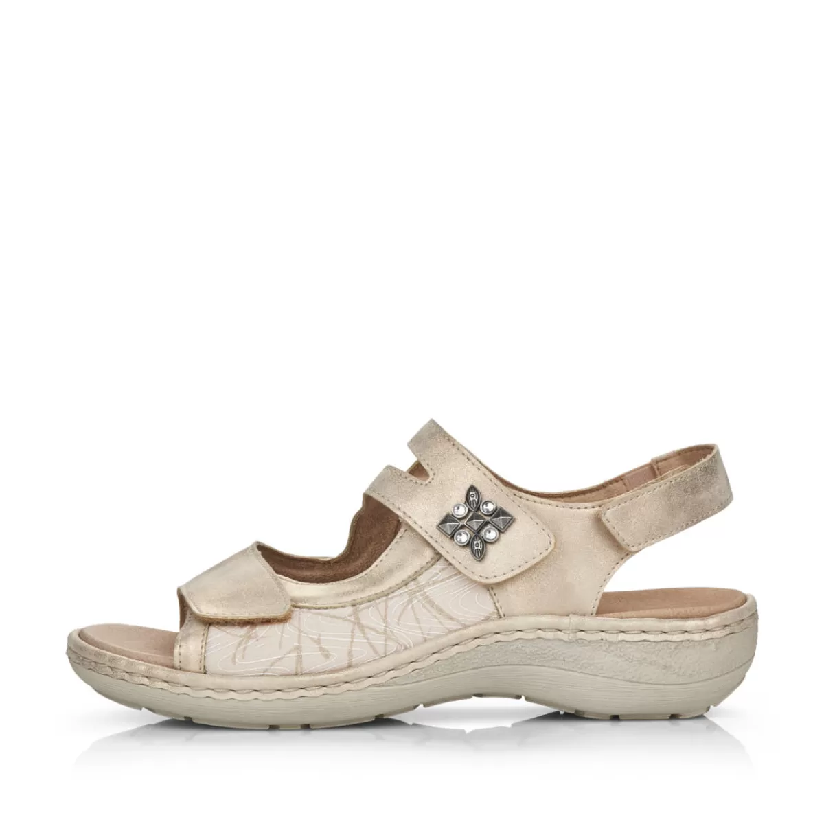 Damen Remonte Damen Riemchensandalen hellbeige-