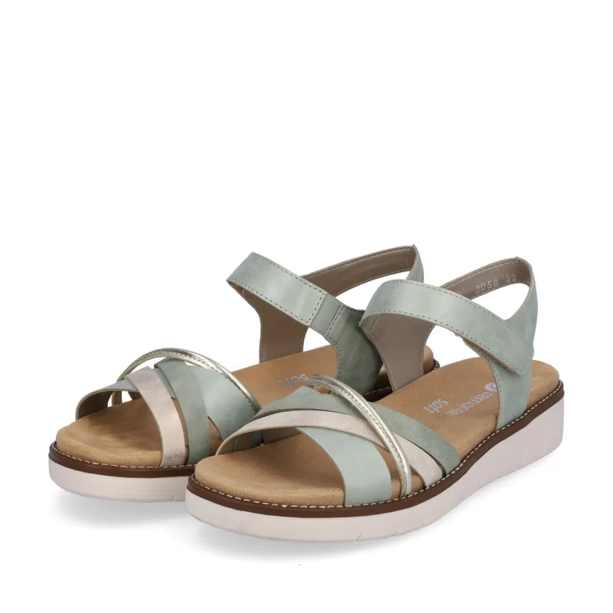 Damen Remonte Damen Riemchensandalen mint