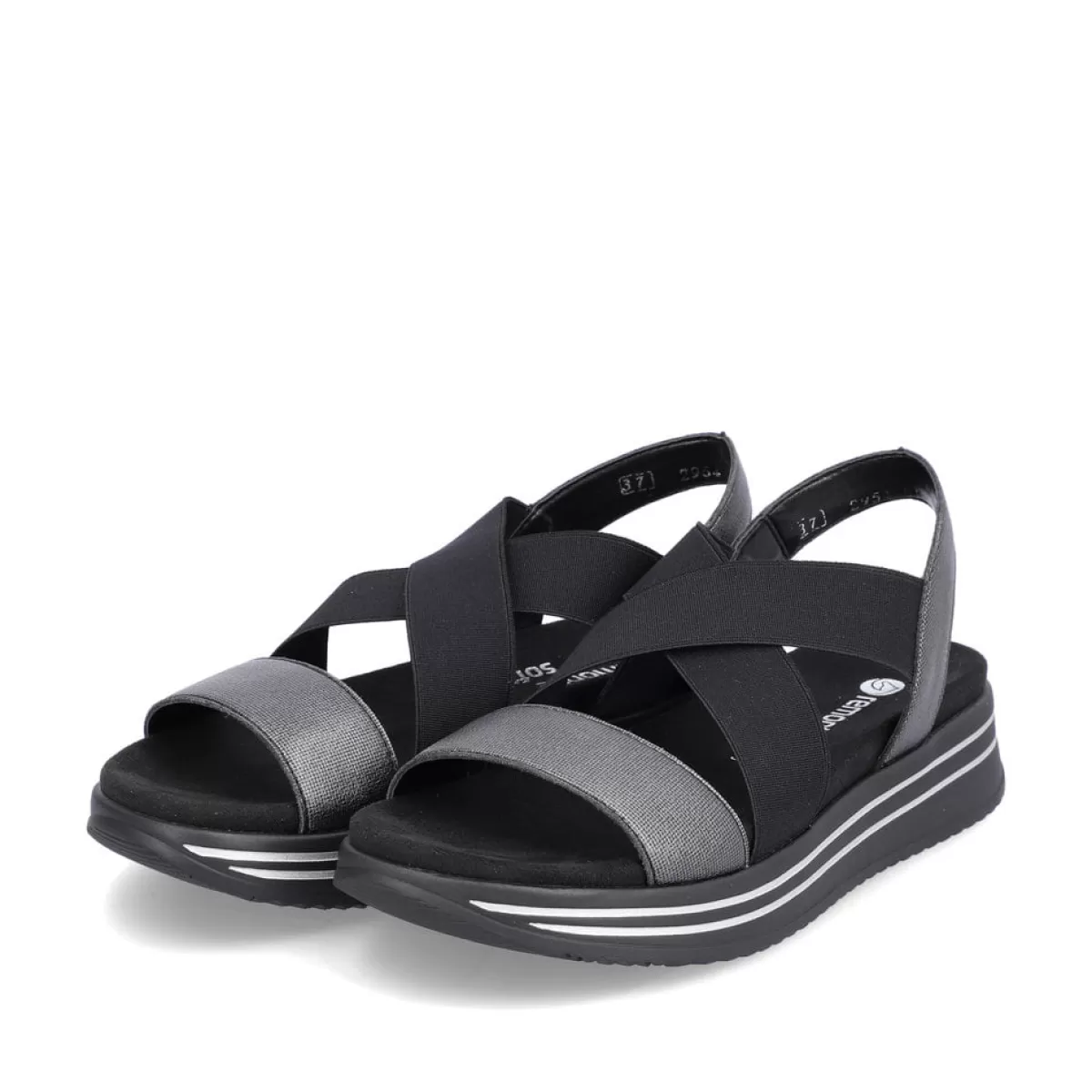 Damen Remonte Damen Riemchensandalen nacht