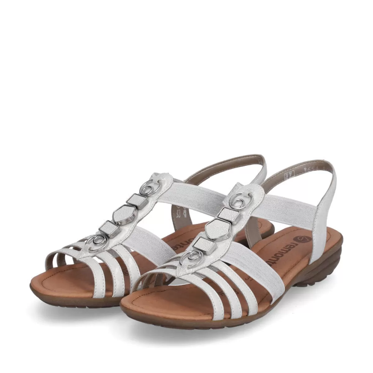 Damen Remonte Damen Riemchensandalen reinweiß