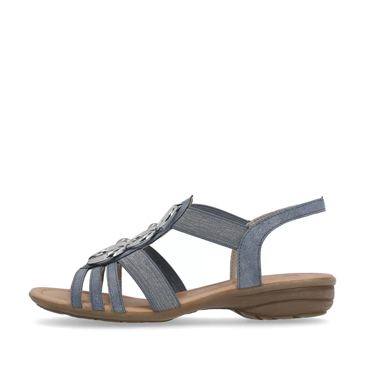 Damen Remonte Damen Riemchensandalen schiefer-silber