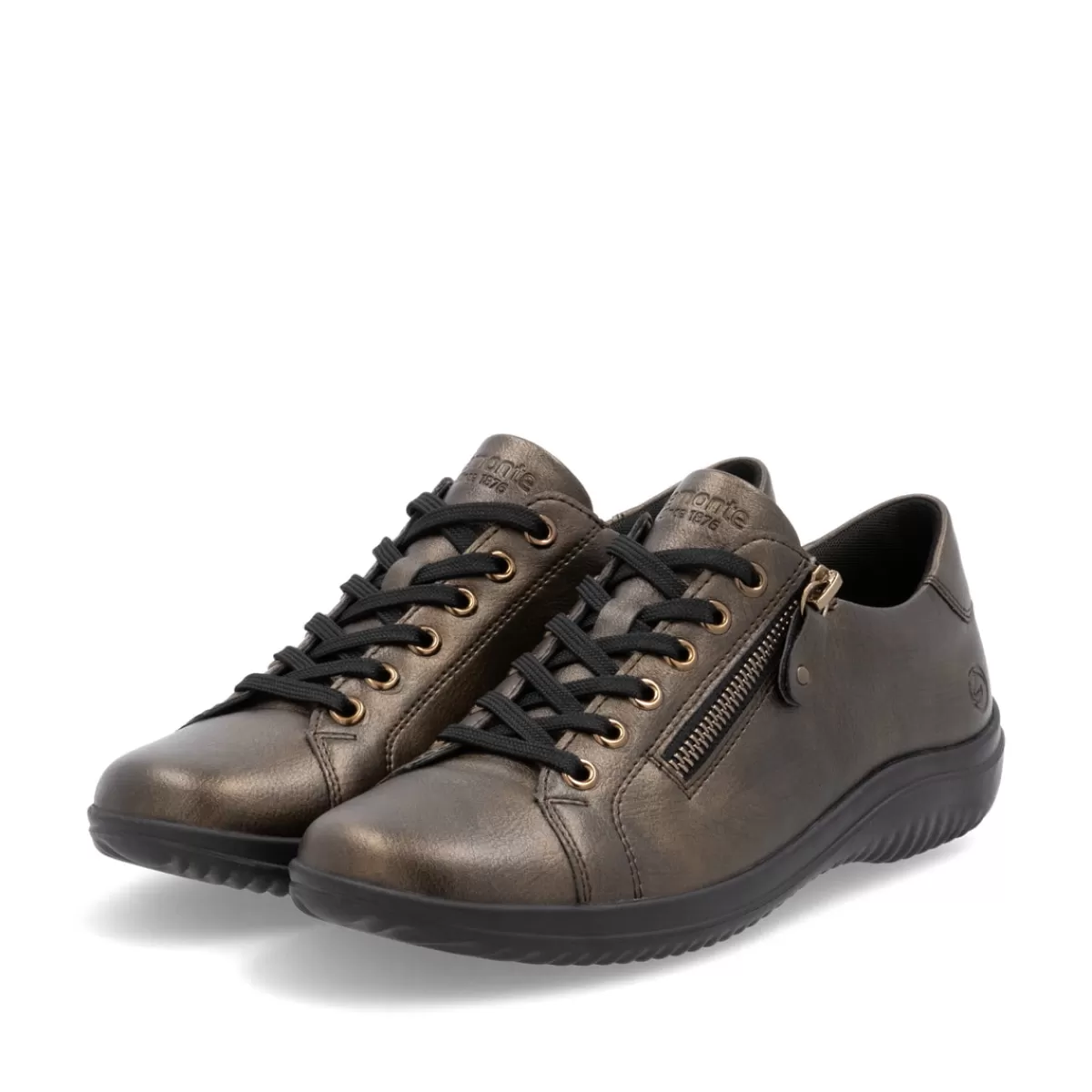 Damen Remonte Damen Schnürschuhe bronze-metallic