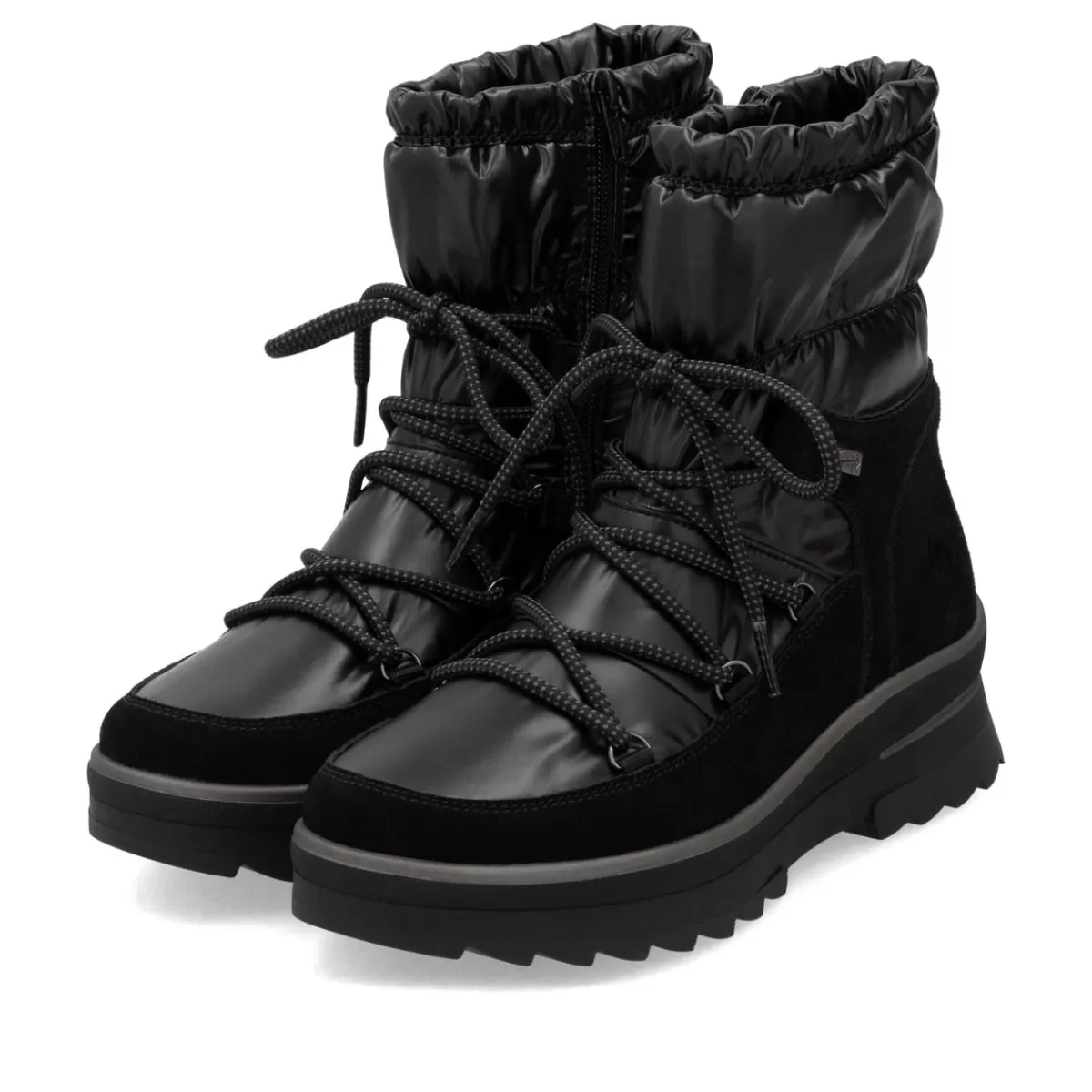 Damen Remonte Damen Schnürstiefel asphalt