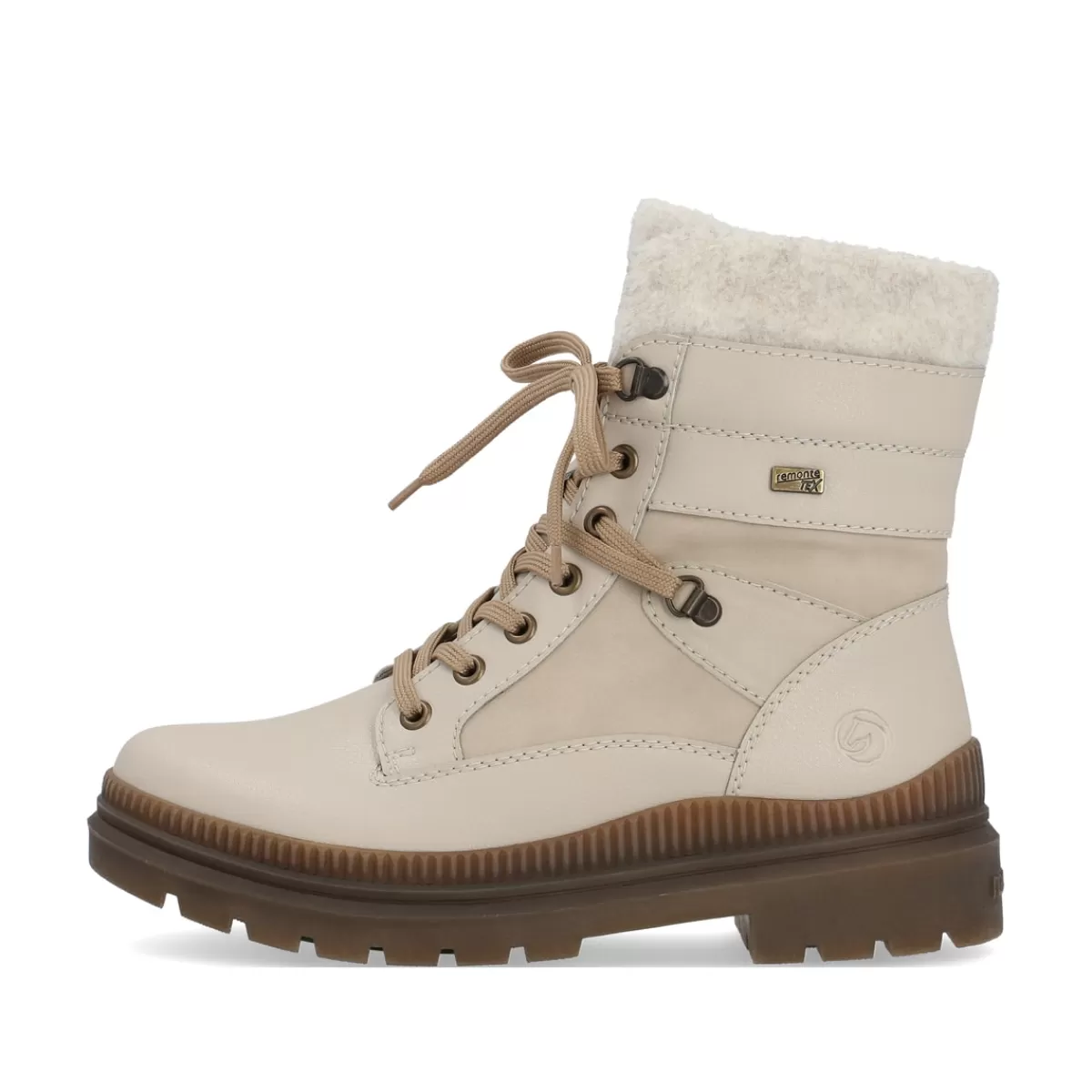 Damen Remonte Damen Schnürstiefel hellbeige