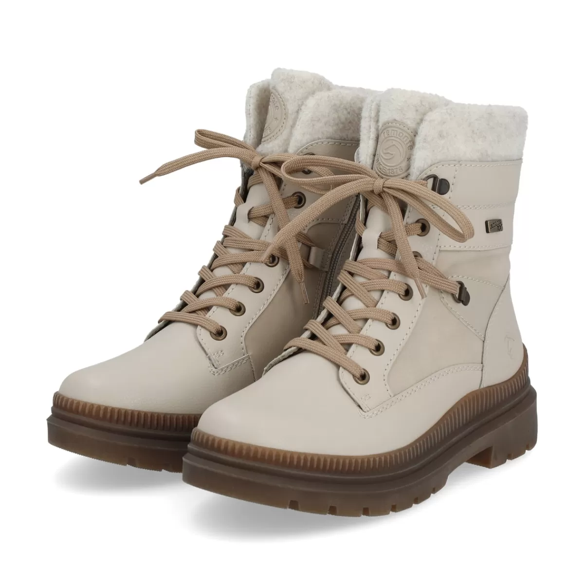 Damen Remonte Damen Schnürstiefel hellbeige