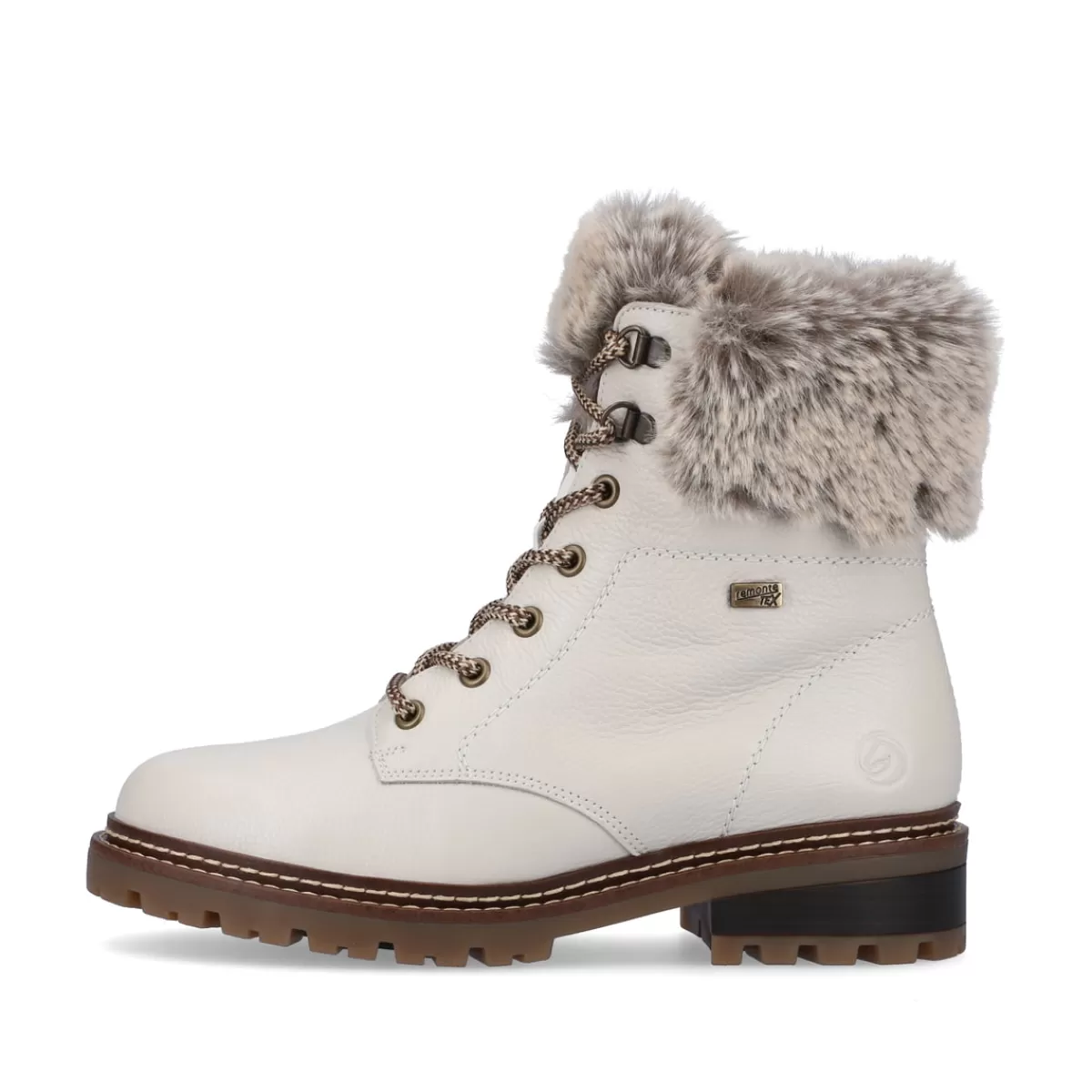 Damen Remonte Damen Schnürstiefel schneeweiß