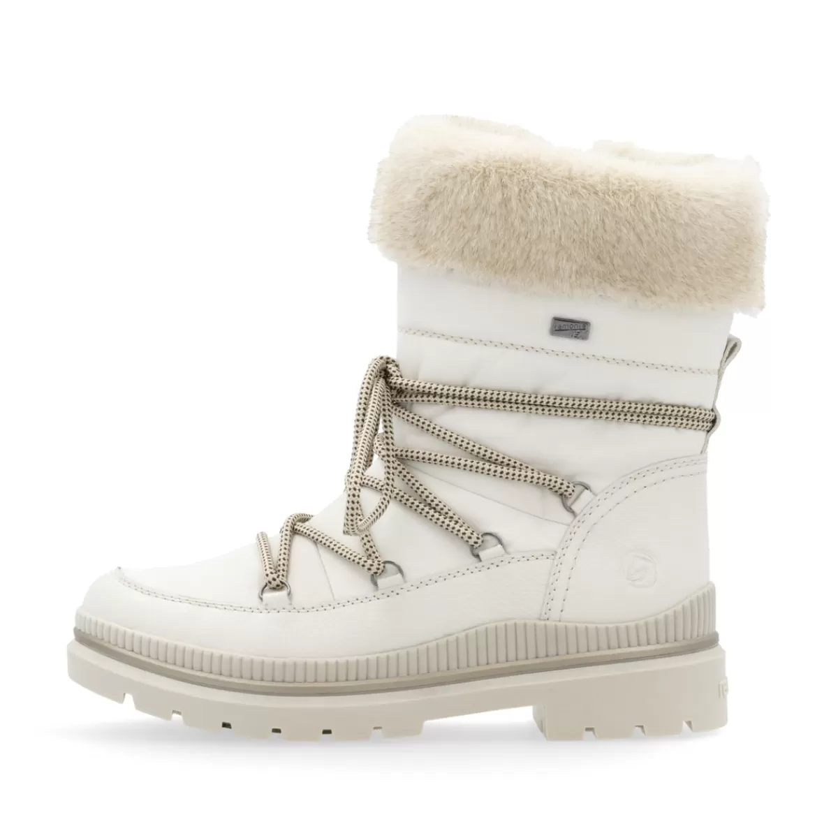 Damen Remonte Damen Schnürstiefel schneeweiß