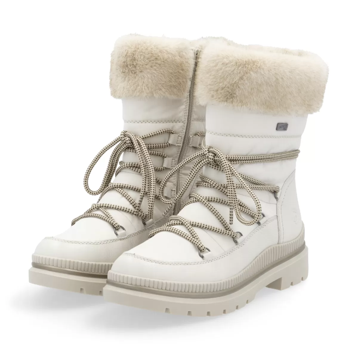 Damen Remonte Damen Schnürstiefel schneeweiß