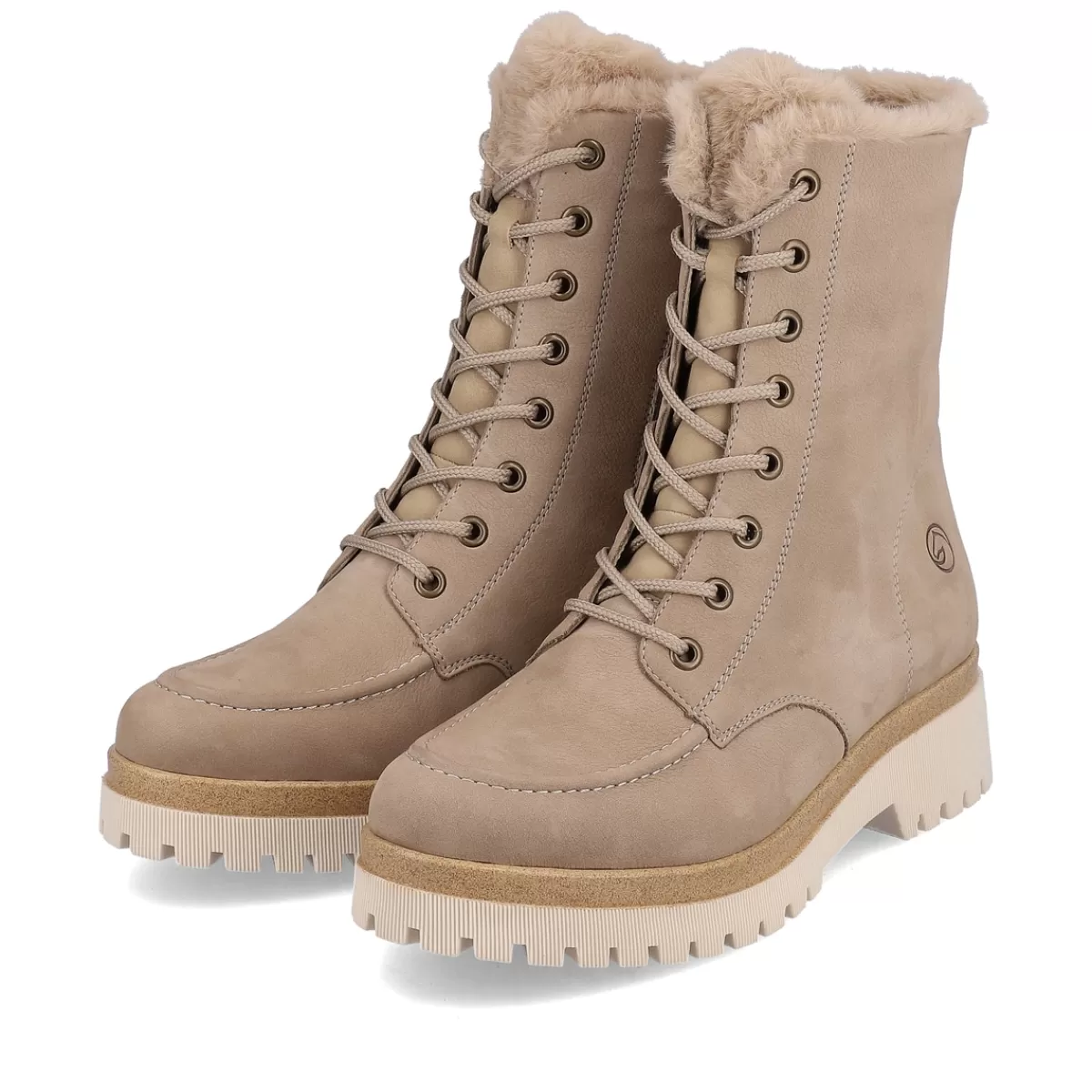 Damen Remonte Damen Schnürstiefel vanille