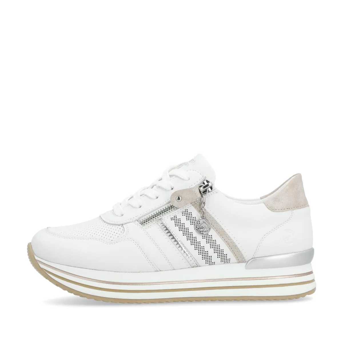 Damen Remonte Damen Sneaker edelweiß-altrosa