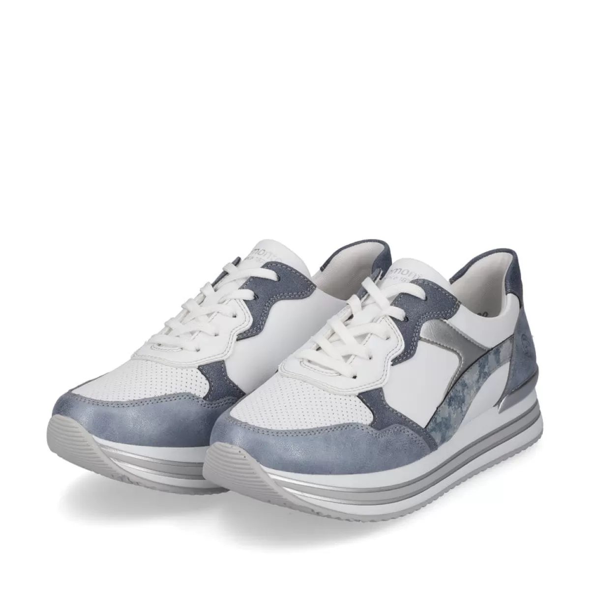 Damen Remonte Damen Sneaker edelweiß-jeansblau