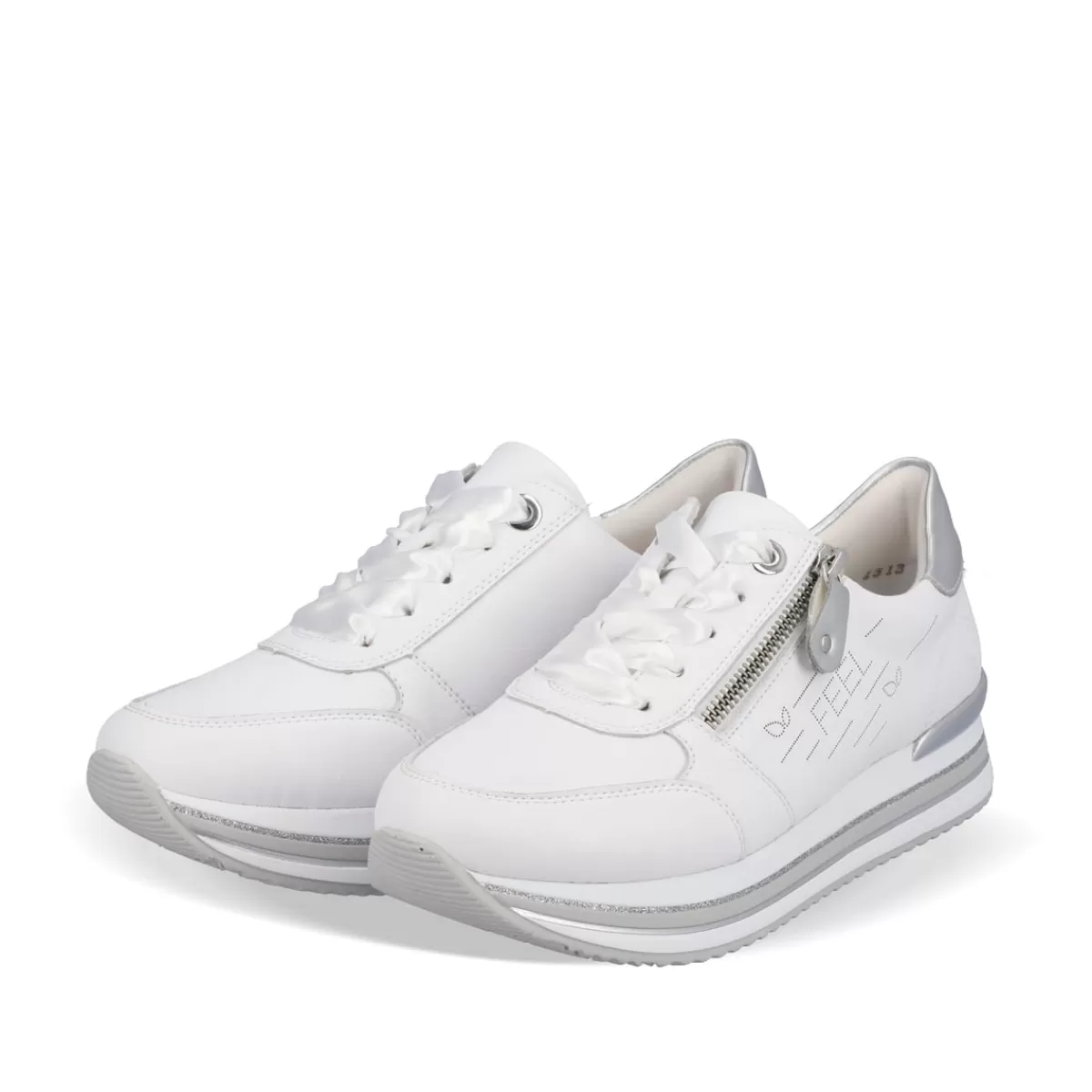 Damen Remonte Damen Sneaker edelweiß-silber