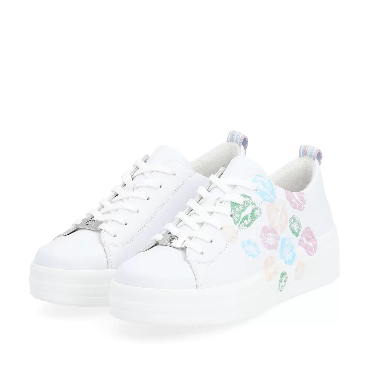 Damen Remonte Damen Sneaker frostweiß-multicolor