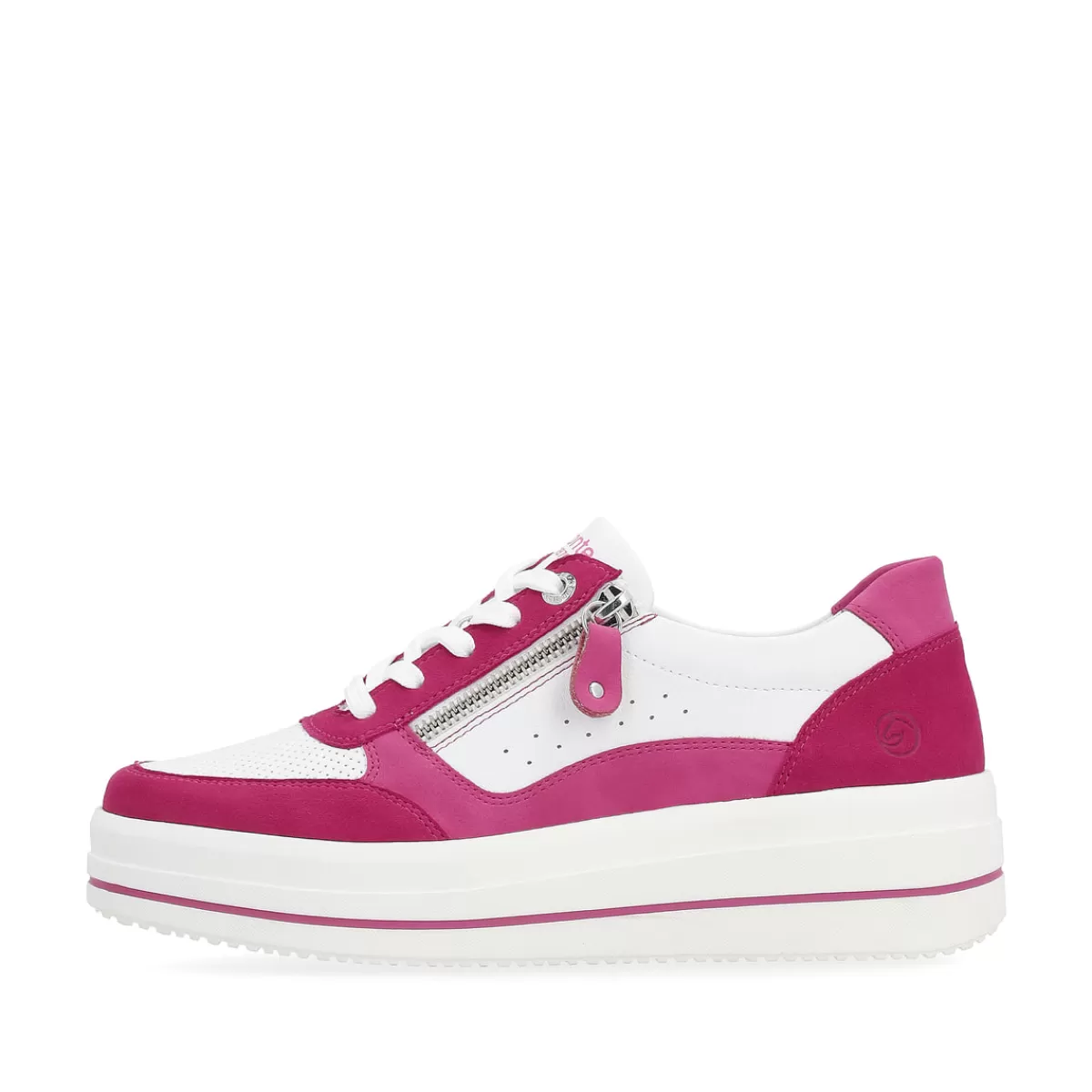 Damen Remonte Damen Sneaker fuchsia-schneeweiß