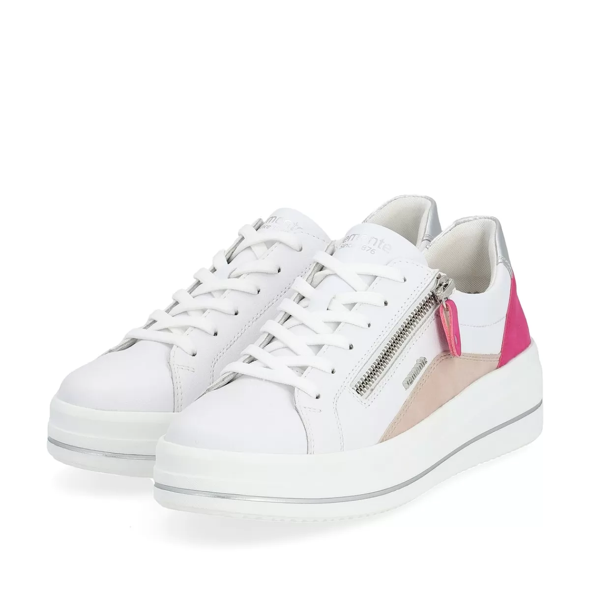 Damen Remonte Damen Sneaker kristallweiß-magenta