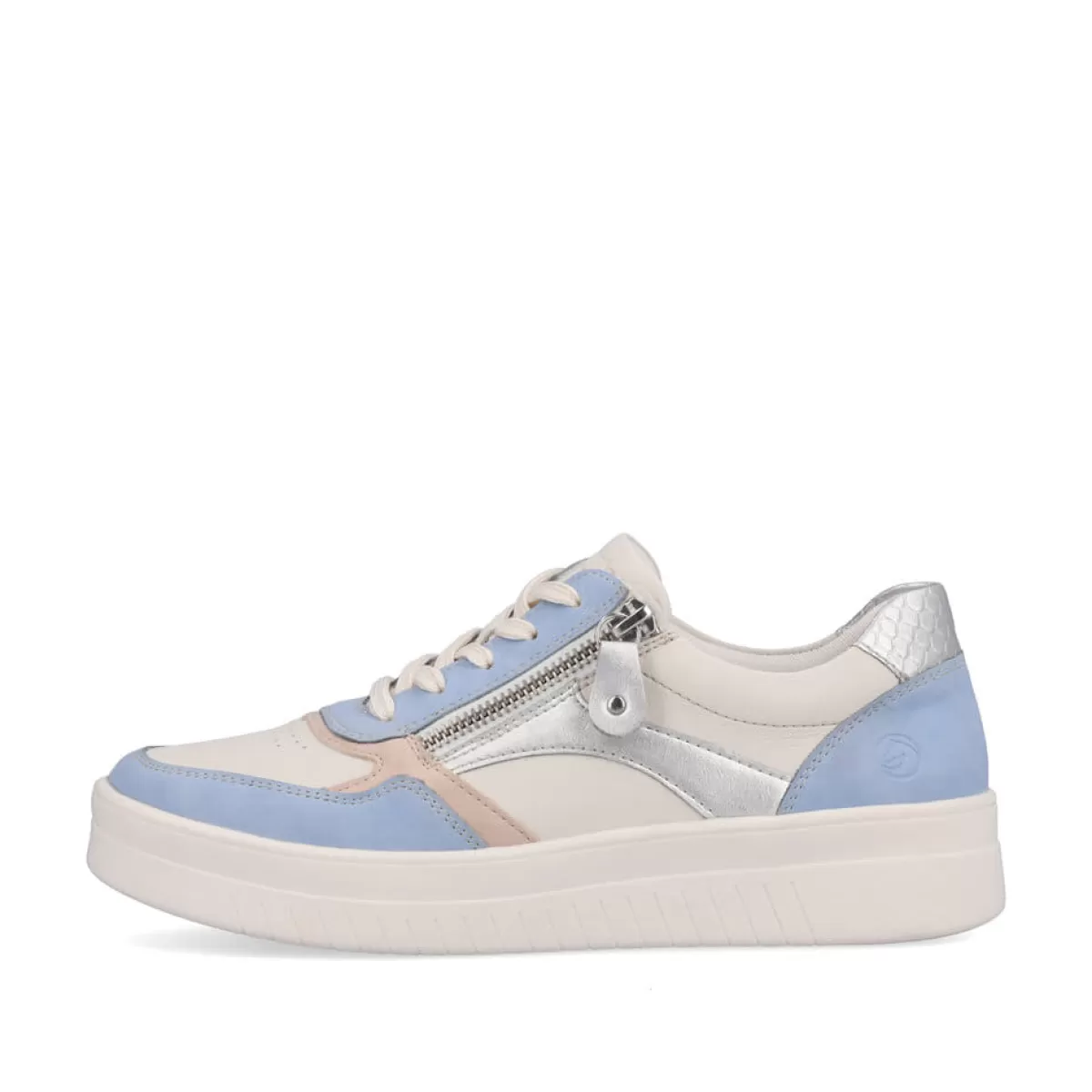 Damen Remonte Damen Sneaker macciatoweiß-eisblau-altrosa