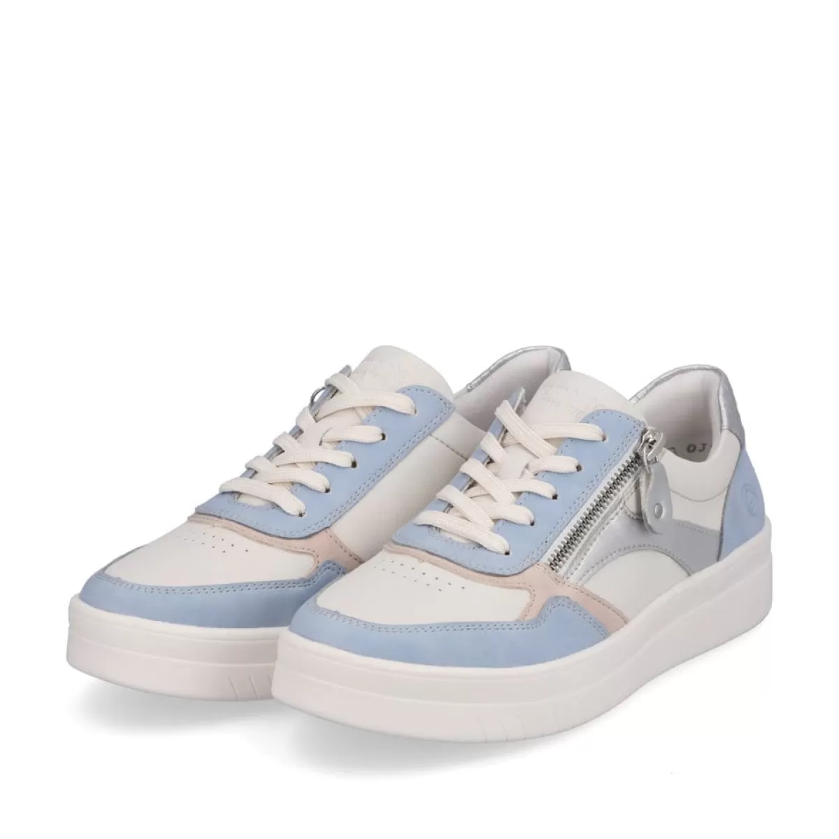 Damen Remonte Damen Sneaker macciatoweiß-eisblau-altrosa