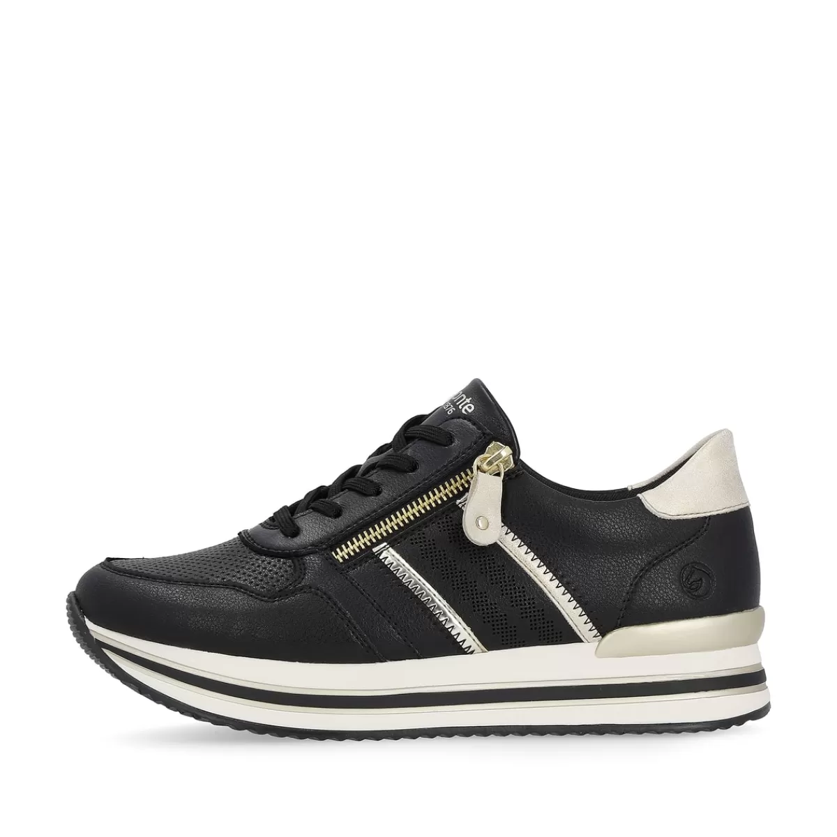 Damen Remonte Damen Sneaker matt-gold