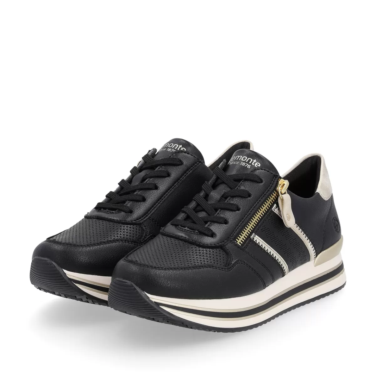 Damen Remonte Damen Sneaker matt-gold