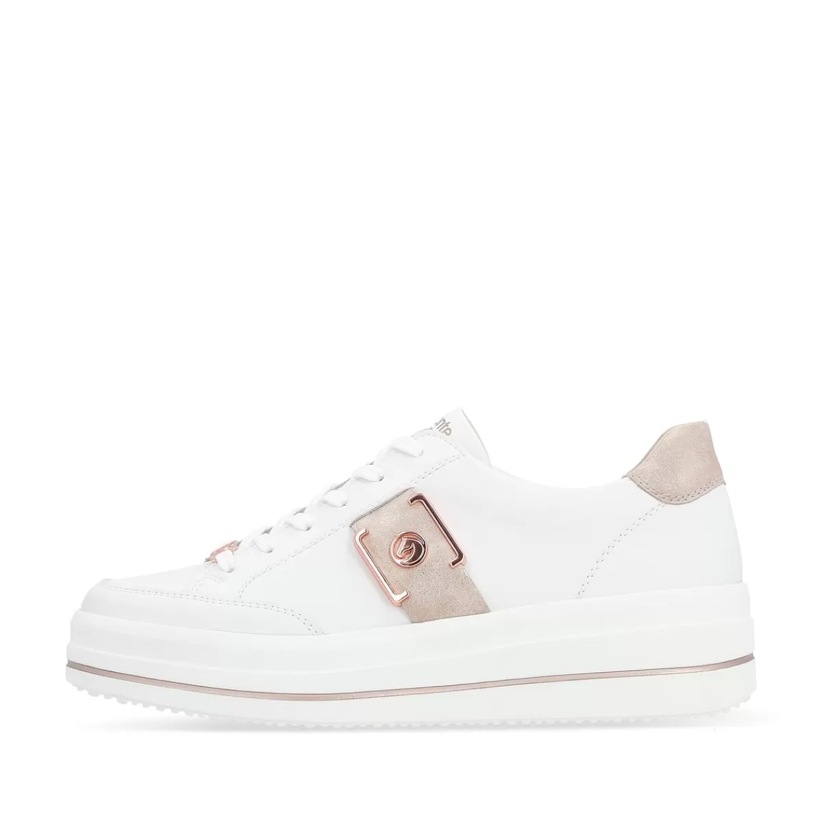 Damen Remonte Damen Sneaker perweiß-glanzrosé