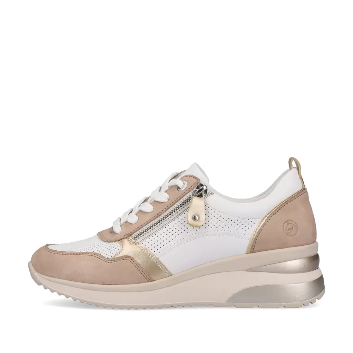 Damen Remonte Damen Sneaker reinweiß-vanillebeige