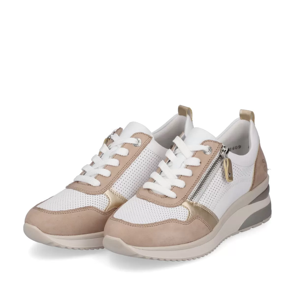 Damen Remonte Damen Sneaker reinweiß-vanillebeige