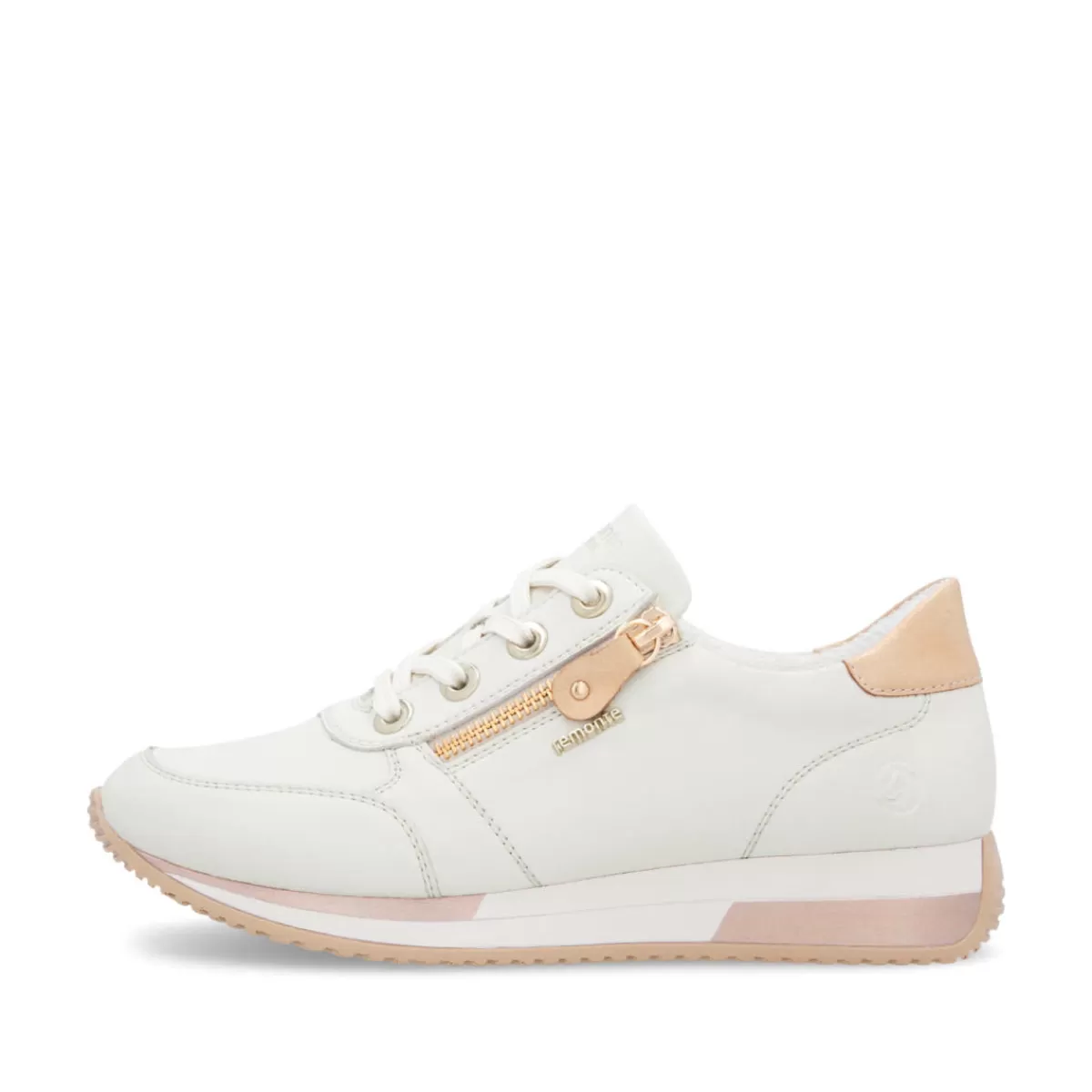 Damen Remonte Damen Sneaker schwanenweiß-lehmbeige