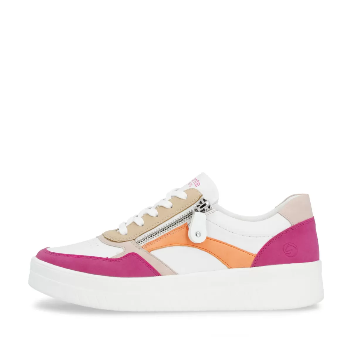 Damen Remonte Damen Sneaker weiß-pink-orange